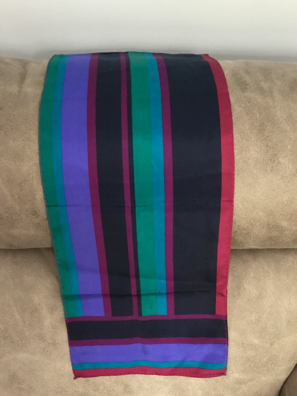 Silk striped scarf Liz Claiborne